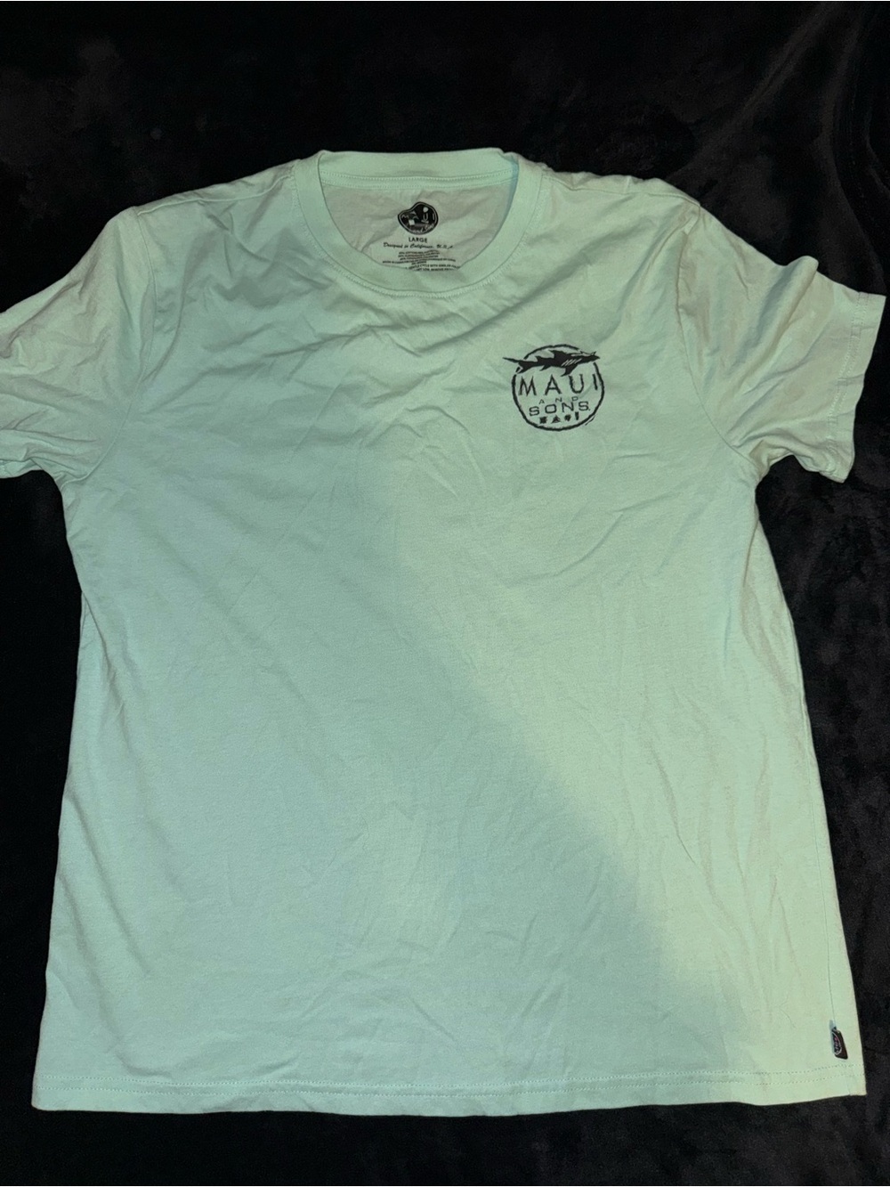 Maui and Sons Mint Green Short Sleeve Logo Tee